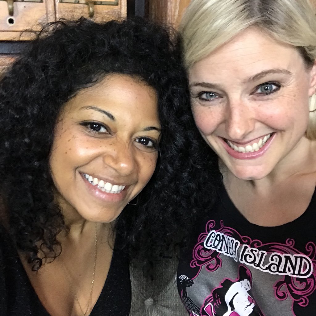 BroadwayGirlNYC's tweet image. Getting ready to go #live with @Rebeccasername on #LiveFromTheLibrary at @PublicTheaterNY!! Tune in here: facebook.com/publictheater/ 🔥🧜🏾‍♀️