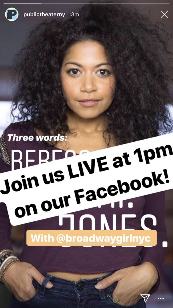 BroadwayGirlNYC's tweet image. Getting ready to go #live with @Rebeccasername on #LiveFromTheLibrary at @PublicTheaterNY!! Tune in here: facebook.com/publictheater/ 🔥🧜🏾‍♀️