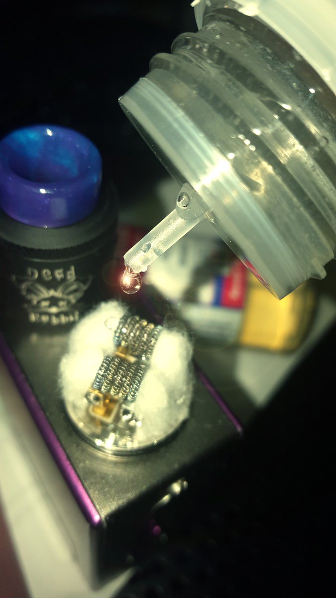 RollinVapor's tweet image. Threw some claptons in the Dead Rabbit 🐰! Flavor is insane! Came out to .2, running 85w @ 4.6v.
#teamrollinvapor #teamflvr #mambajuice #flvrremixed #nomenoneliquids #deadpresidents #jammonster #vaping101 #ohmbelievable #highexhaust #flvr #smok #vape #vaping #vapelife #vapelyfe