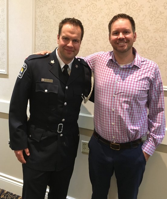 BGCYorkRegion's tweet photo. Officer Bodi of the YRP &amp; Ada Bain, Director of the Boys and Girls Clubs of York  Region receiving the York Region District School Board Vice Principals Community Service Award for their work with youth in York Region. #AGoodPlaceToBe  @YRP @YRDSB https://t.co/BUmBbKFioE