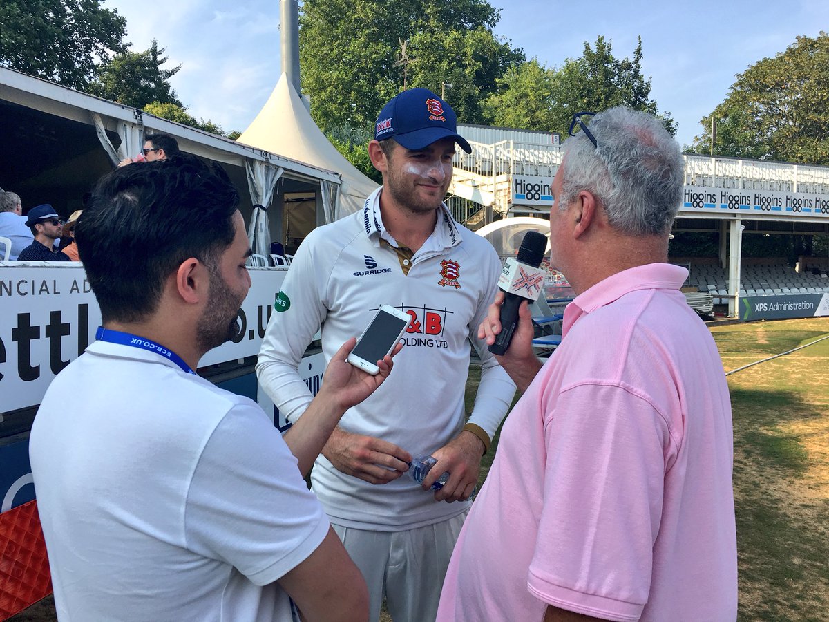 “I still can’t believe it” @PWalter_22’s reaction to getting the big wicket of @imVkohli today! 👏 #ESSvIND