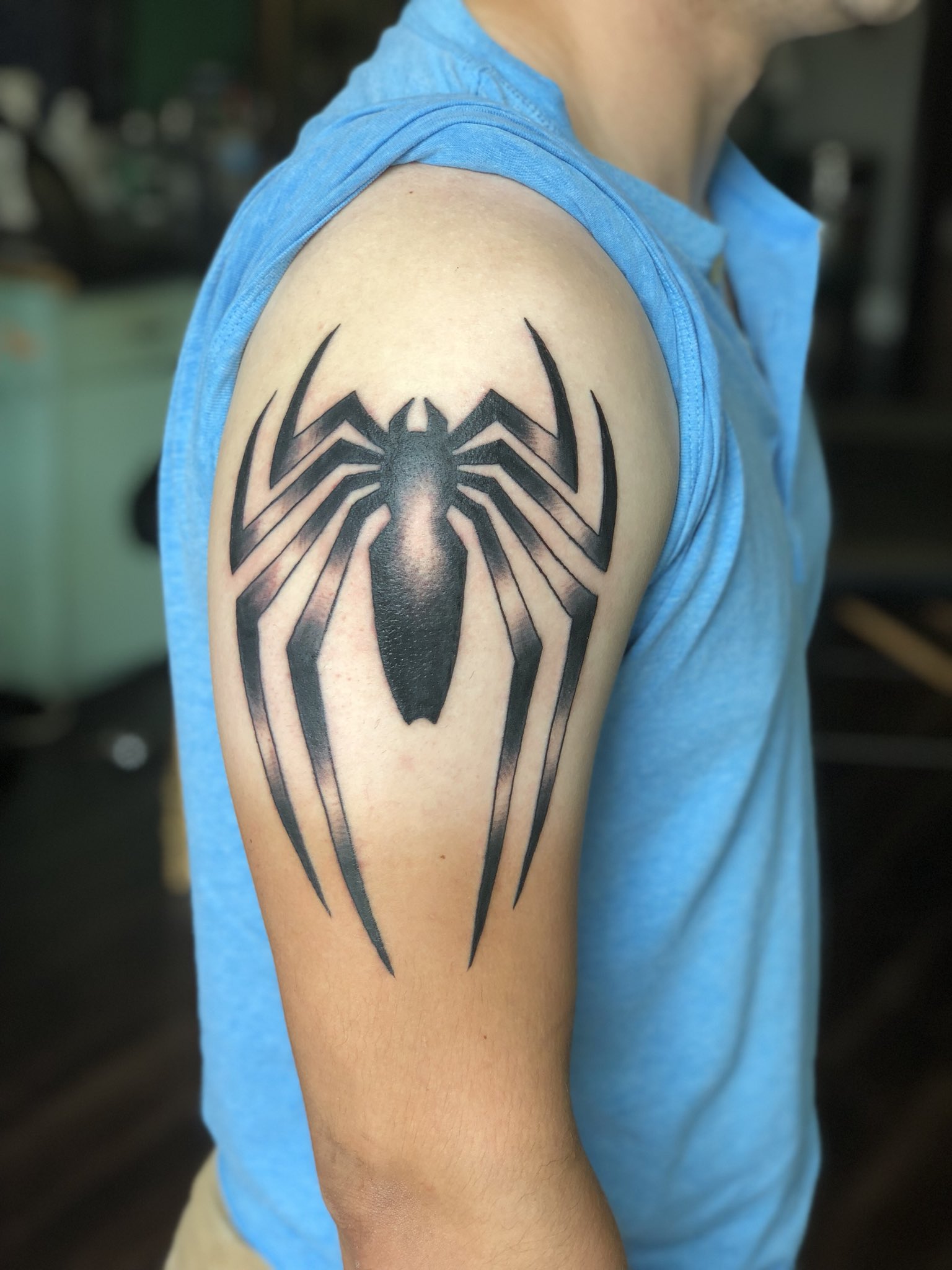Glitter Tattoo of Spider  TriXtan Entertainment inc