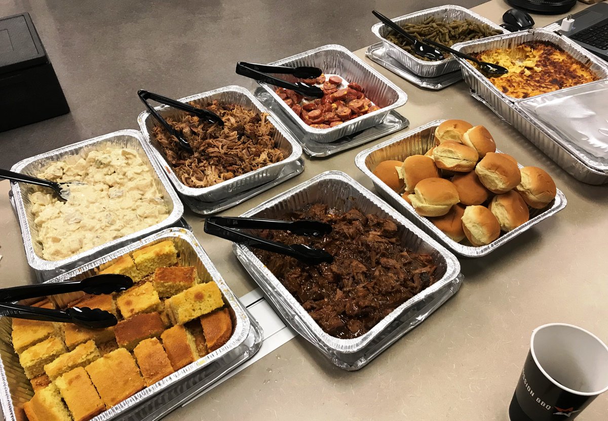 Jessica McBrearty of Mission BBQ in King of Prussia <a href="/MissionBBQ/">MISSION BBQ</a> provided the officers with a tremendous BBQ lunch buffet! Mission BBQ has a long history of supporting our military, veterans, and first responders. Thank you for your commitment to your local police departments!