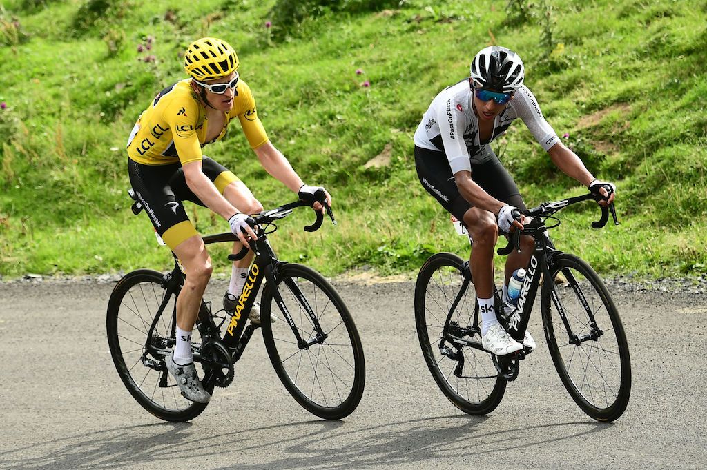 rouleur's tweet photo. Today's Top Banana 🍌 goes to Team Sky's little Colombian with a very big future: Egan Bernal https://t.co/Cam3w1pdzh https://t.co/19TTFxm5pc
