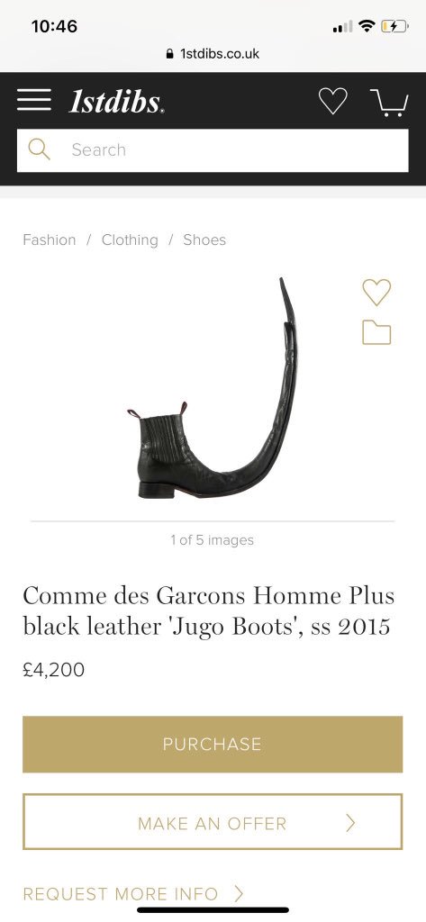 comme des garcons jugo boots