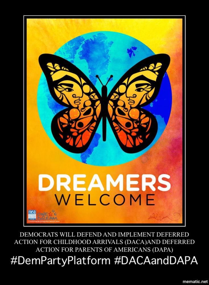 The DACA policy was announced by President Barack Obama on June 15, 2012, and U.S. Citizenship and Immigration Services (USCIS) began accepting applications for the program on August 15, 2012.  #DemHistory  #WhyIVoteDemocrat  #DACA