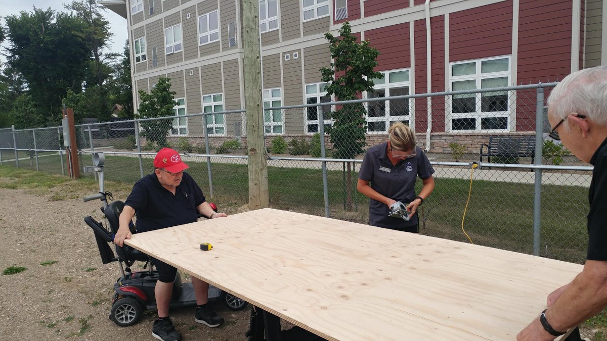 RotaryVillasBdn's tweet photo. Preparation for future projects in the Workshop are underway!  We can't wait to see the final results.

#rotaryvillas #workshop  #woodworking  #assistedliving  #recreationactivities  #bdnmb  #seniorliving  #summer https://t.co/MCC5LiOZ6s