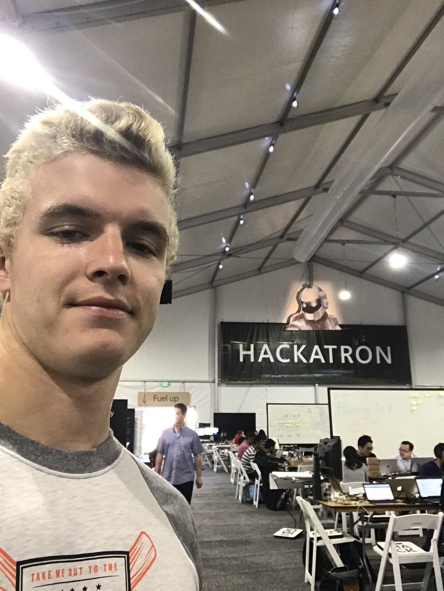 At Microsoft campus for the One Week Hackathon for my internship with <a href="/Upwork/">Upwork</a>, displaying the value of freelancers at the Upwork Experience #BabsonIntern