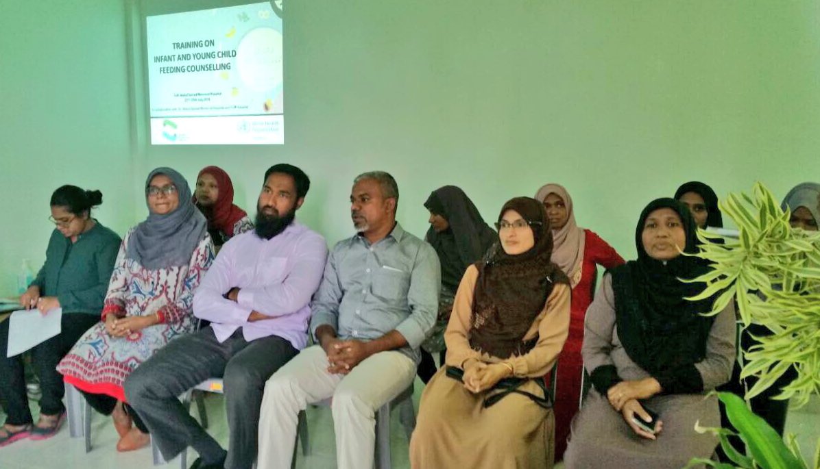 HPA_MV's tweet photo. Infant &amp; Young Child Feeding #IYCF Counselling training for #GaafAlif and #GaafDhaal atoll healthcare providers concludes today. It was held in collaboration with @igmhmv &amp; @ADKHospital. https://t.co/5jNjgUd3Bs