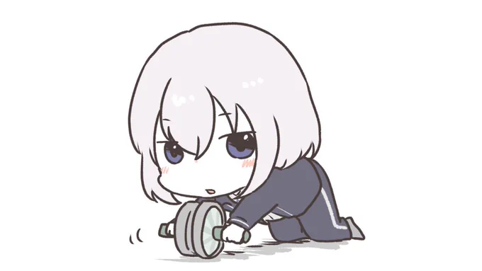 待ち時間に腹筋ローラーするのが流行ってる 