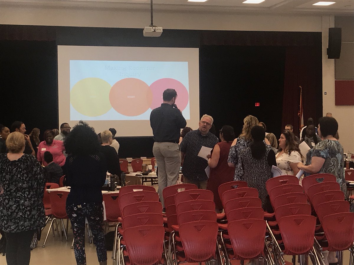 InqSchls's tweet photo. Have we mentioned how great it is having @MrChase on the team!!!!! Looking at things on our plate we need to start, stop & continue for a cultural of inquiry #inqCMSD https://t.co/waE6JkUdlM