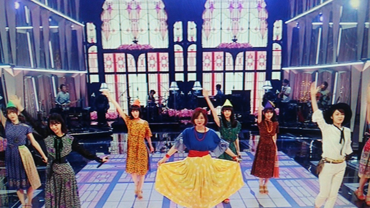 コレクション46 Fnsうたの夏まつり 乃木坂46 ハイホー ディズニー感がありました 可愛い 衣装が良いね