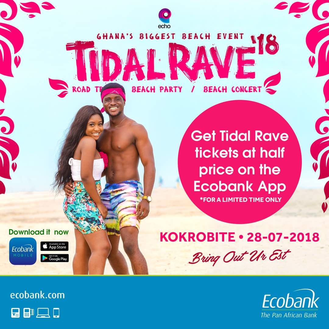 AmeyawDebrah's tweet photo. All set for the loudest Tidal Rave experience yet, get it all at half ticket now - https://t.co/tryZwPHx5I https://t.co/2V3jHZqWUe