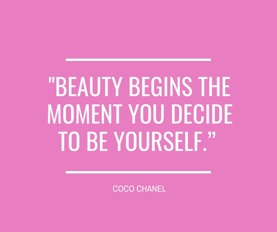 motivational Beauty Begins The Moment You Decide to be Yourself