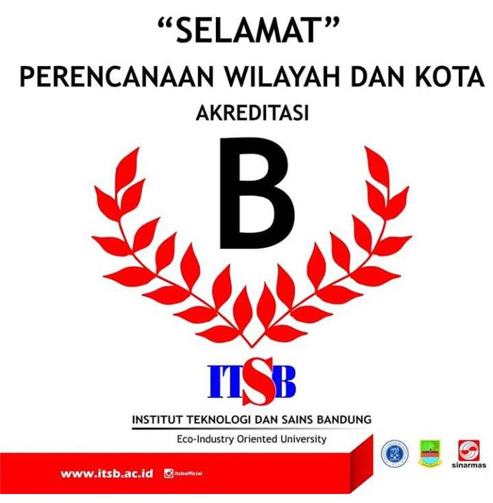 Terimakasih kepada seluruh dosen, teman-teman semuanya atas dukungan sehingga Perencanaan Wilayah &amp; Kota di Institut Teknologi Sains Bandung terakreditas B. Ditetapkan pada tanggal 24 Juli 2018. #HMPWKITSB #PWKITSB #Akreditas