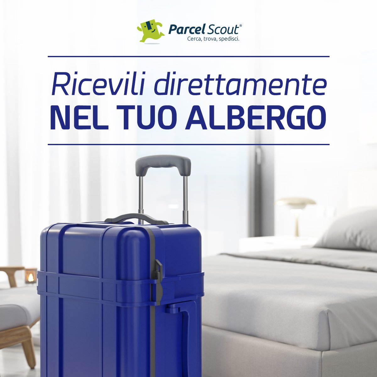 ParcelScout's tweet image. Che la tua destinazione sia in Italia o all'estero, parti senza il peso dei bagagli! Spediscili con ParcelScout.com e ricevili direttamente nel tuo albergo.

#spedirevaligie #spedirebagagli #viaggialeggero #parcelscout #valigie #viaggiasenzabagagli #senzabagagli