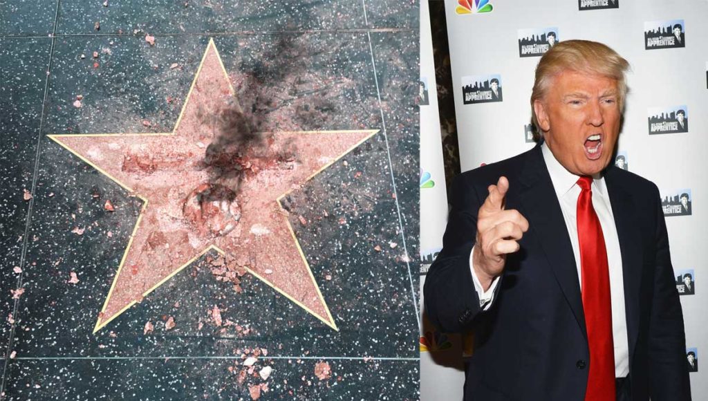 NEWS! Destruction of Walk Of Fame star leaves Donald Trump down to his last six Horcruxes bit.ly/2eIEtIC