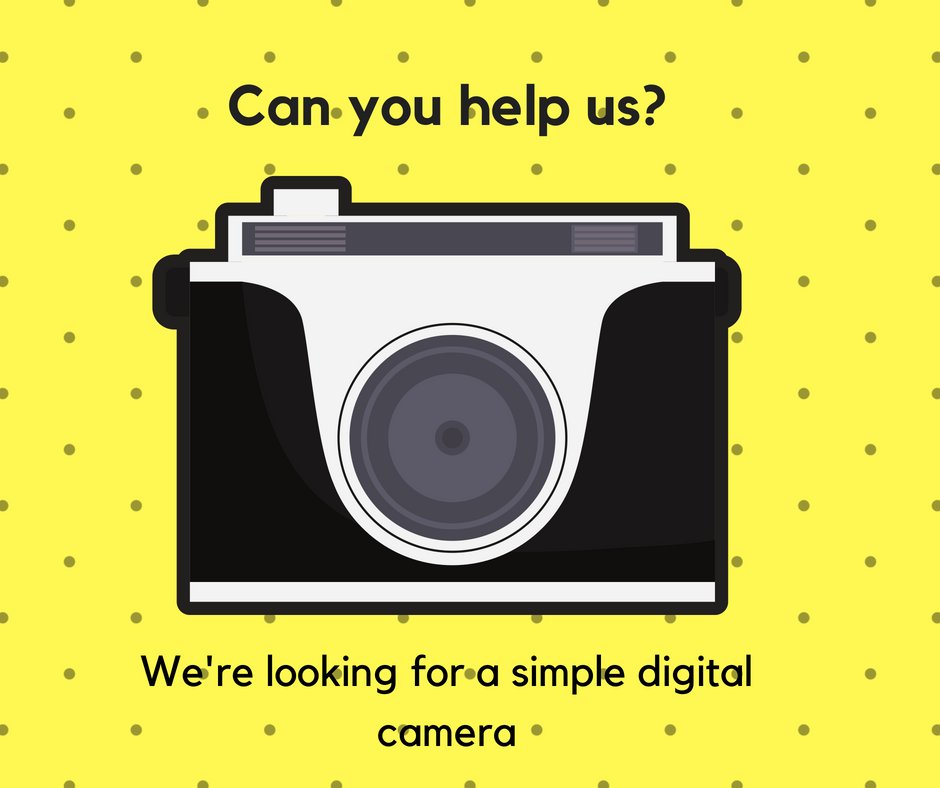We are looking for a simple digital camera! Can you help us? #donate #camera #learningdisabilities #somerset