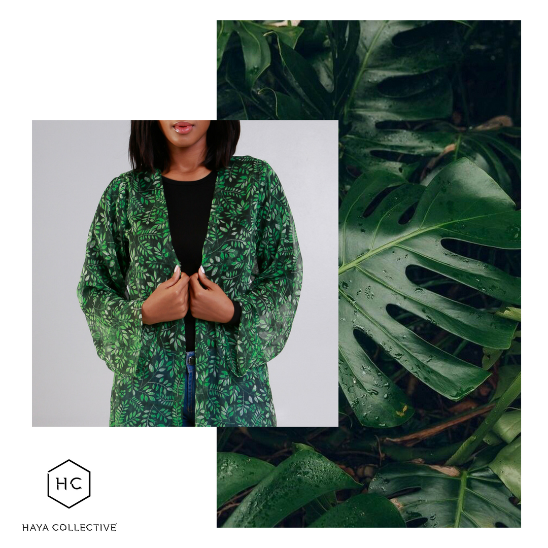 HayaCollective's tweet photo. A fresh approach. Inspired by nature. 
Shop Botanical Robe (R399) and more limited edition new arrivals now at https://t.co/rCfNxtq764.

#Nature #Greenery #Botanical #Robe #Modestwear #ModestStyle #ModestFashion #ChiffonRobe #Duster https://t.co/dwgyMHJrCV