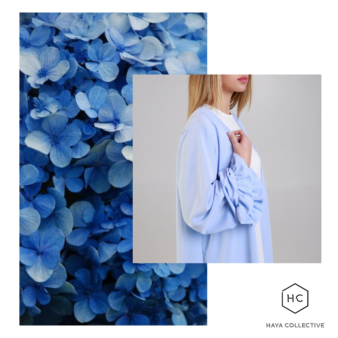 HayaCollective's tweet photo. Pastel perfection. Inspired by nature. 
Shop Asma Abaya (R499) and more limited edition new arrivals now at https://t.co/rCfNxtq764.

#HayaCollective #Modestwear #ModestFashion #ModestStyle #ModestMovement #Blue #Hydrangea #Fashion #Inspired https://t.co/SL8fJZ7SwC