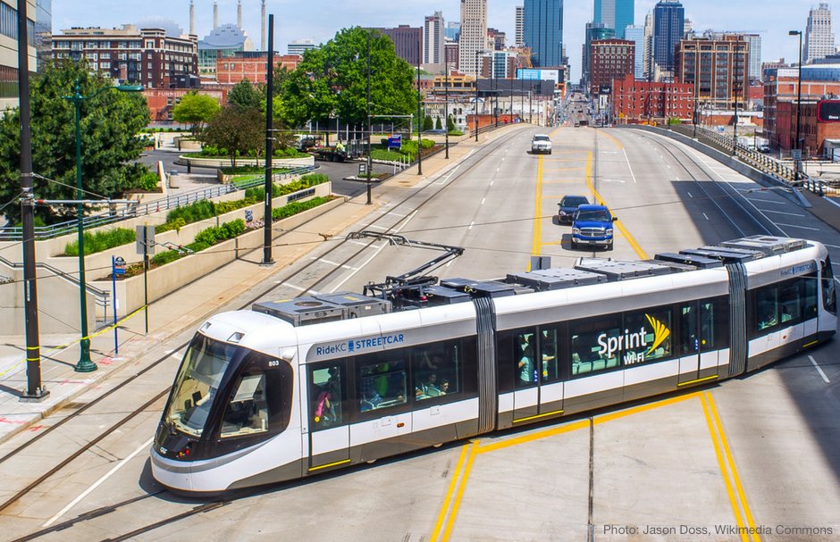 T4America's tweet photo. In #KCMO, the #KCStreetcar is funded by a self-sustaining "transit development district." @MayorSlyJames: The more business done, the more sales tax it produces, the better property taxes it produces, and business and employees and visitors thrive together. https://t.co/3dWBxTW060