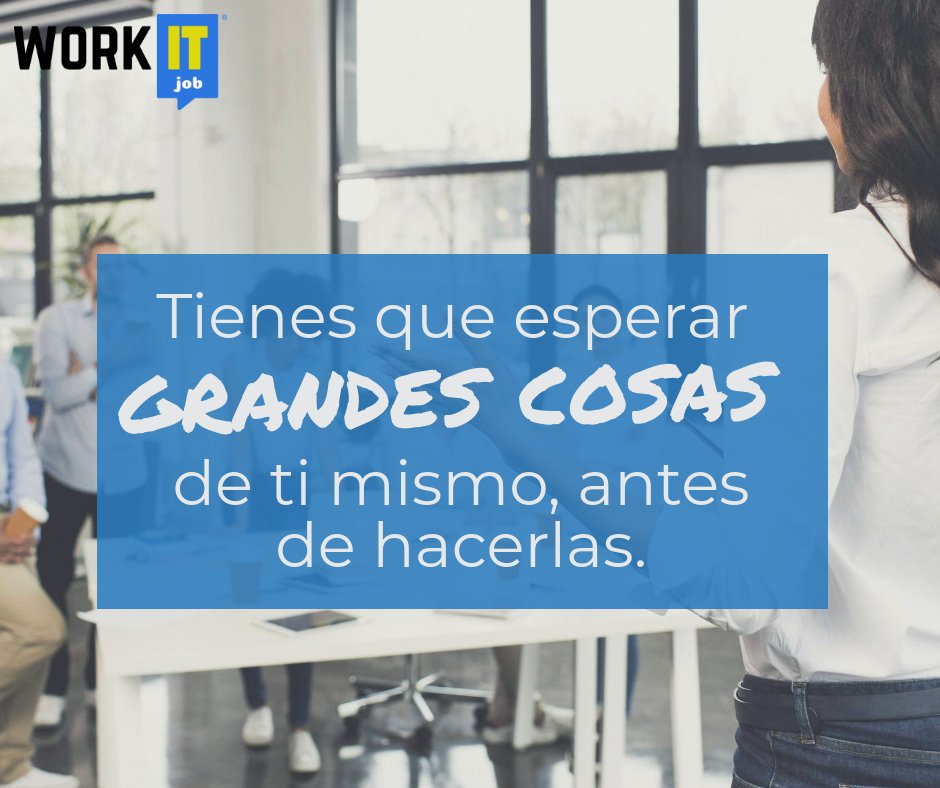 WorkIT_Job's tweet image. Mantenerte #motivado es indispensable, del mismo modo que tener siempre claras tus #metas y establecer #acciones concretas para llegar a ellas. #WorkIT #LoveYourJob