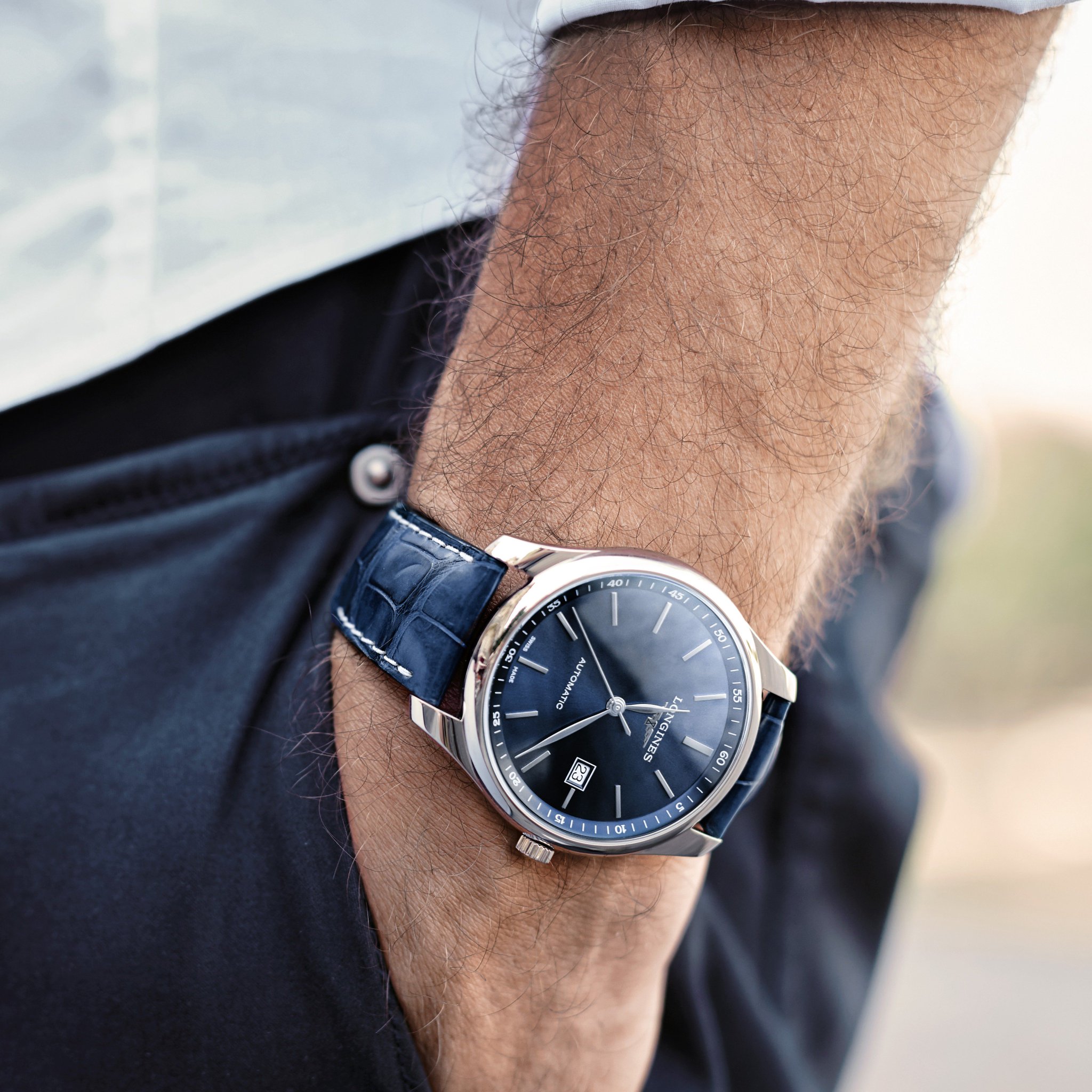 longines master blue