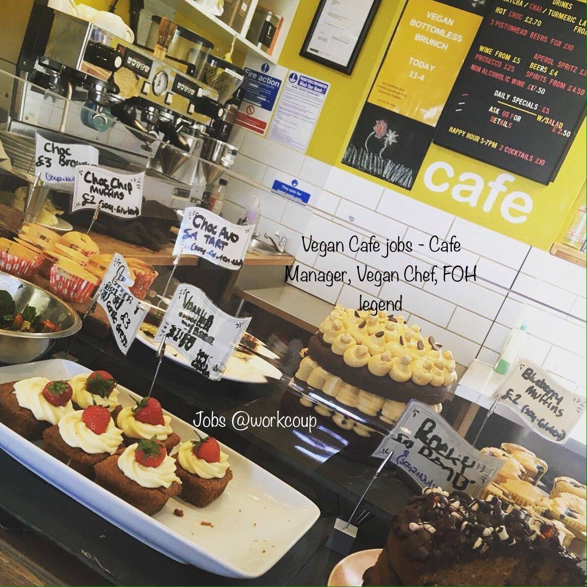 workcoup's tweet photo. FOH LEGEND - VEGAN CAFE - E1 
Apply:- https://t.co/mKWgBYpotB
#FOH #Vegan #Cafe #E1 #London #job #Workcoup https://t.co/Jv7ehTnfQ8