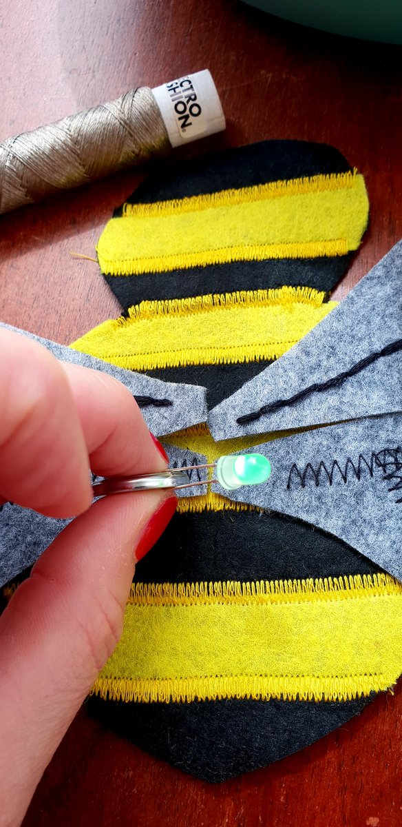 MissLeesDT's tweet photo. Now the real fun starts..... bugalicious bug getting an LED. #textiles #bugalicious #creativity #mhccstudents #teamDT https://t.co/P4nnBJ7Xy8