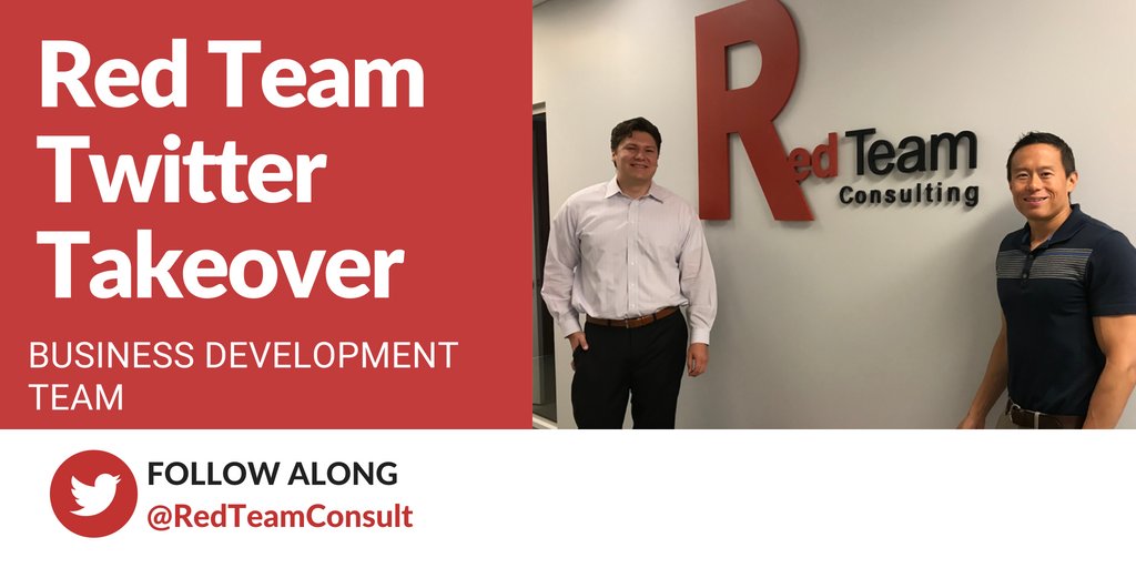 Have you ever wondered what a day in the life of Red Team's business development team looks like? Follow along on our Twitter page for a peak into their day! #DayInTheLife #RedTeamTakeover