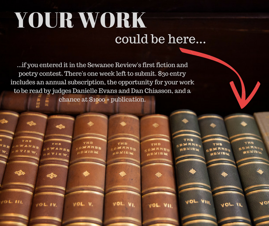 The Sewanee Review on Twitter "Our contest ends July 31st. Send us