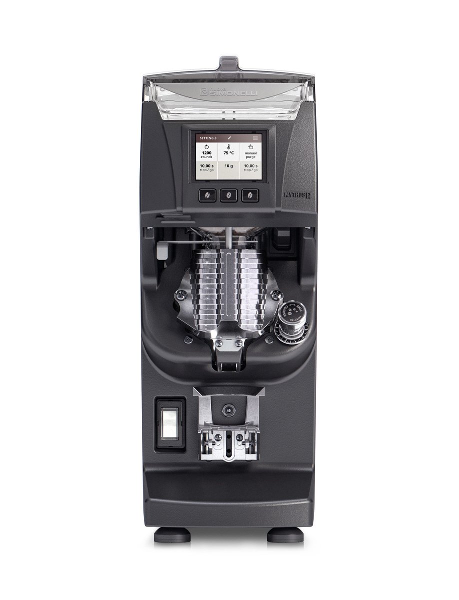 nuovasimonelli's tweet image. Having a precise grinder gives you more control over your coffee. With #Mythos2 you have the same great coffee despite all factors. #NuovaSimonelli