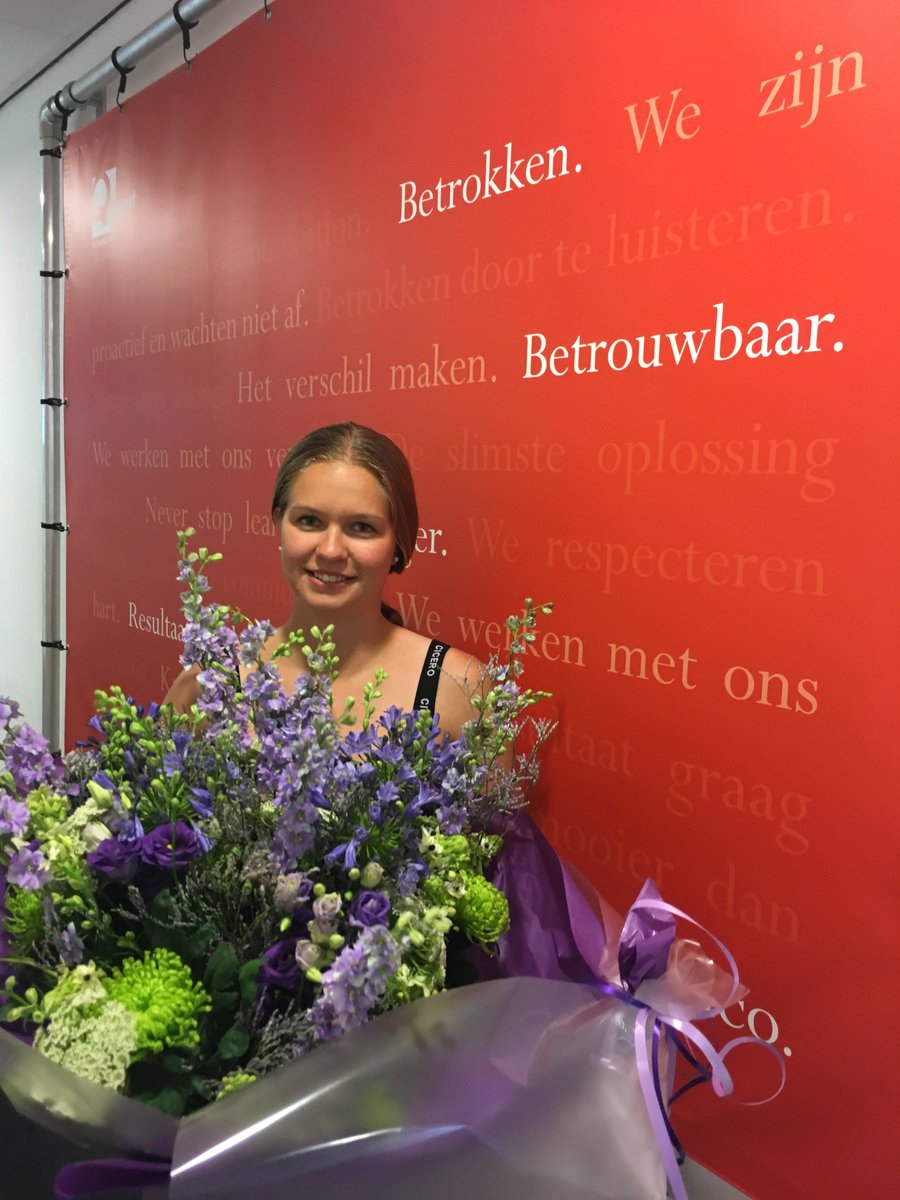 Vandaag nemen wij afscheid van onze collega Benthe, die in dienst gaat bij onze opdrachtgever <a href="/ABNAMRO/">ABN AMRO</a>. Bedankt voor je inzet en veel succes! #talentclass #toekomst #carrière #byebenthe