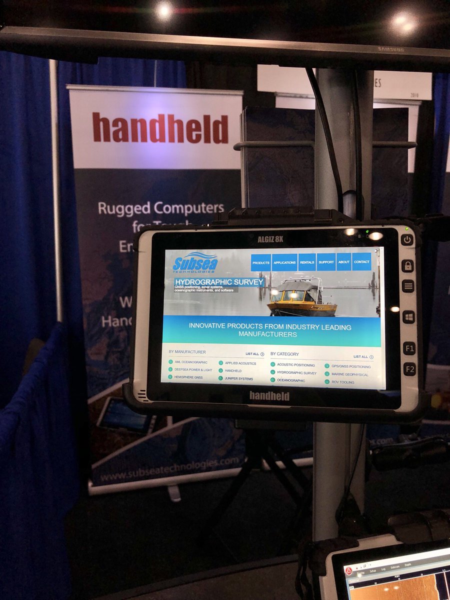 Subsea_Tech's tweet photo. Our last day here at #URTeC2018. Be sure to come see the latest from @HandheldGroup at booth 2010 - including the Algiz 8X rugged tablet, which has been pretty popular at this show! @URTeCnews https://t.co/VL1swR75L6