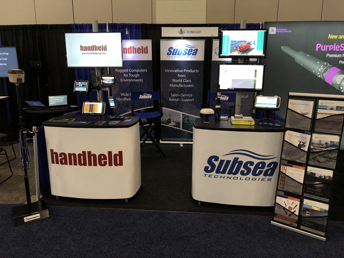 Subsea_Tech's tweet photo. Our last day here at #URTeC2018. Be sure to come see the latest from @HandheldGroup at booth 2010 - including the Algiz 8X rugged tablet, which has been pretty popular at this show! @URTeCnews https://t.co/VL1swR75L6