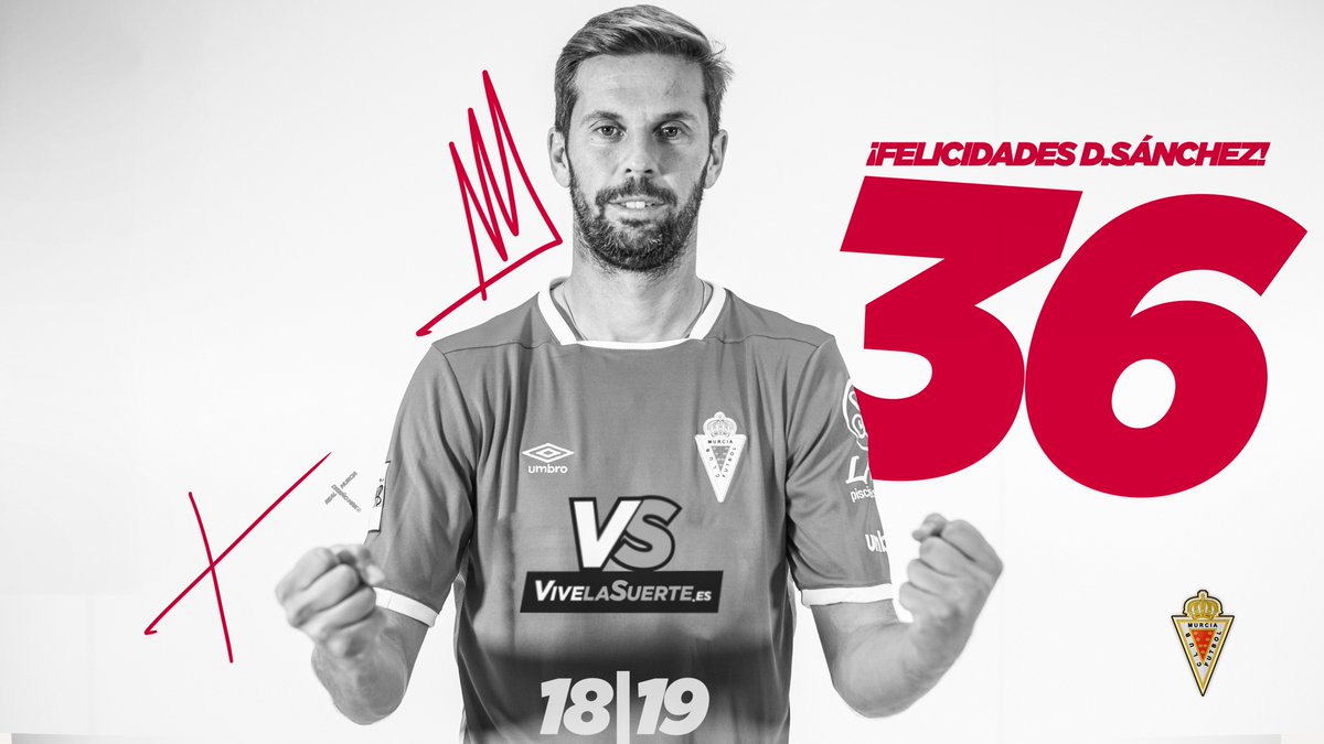 realmurciacfsad's tweet photo. #DS36 | ¡¡FELICES 36 🎂@DSanchezRodri!! 18|19 https://t.co/EEHjXxRo5X