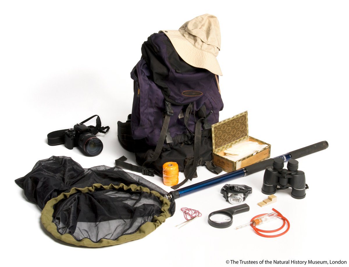 NHM_London's tweet image. For comparison, here's a look at a slightly more modern entomologist's field kit #MusTools