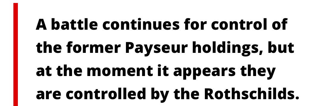 Is there is a battle to control of Payseur holdings? Is this how we end the Fed? EO  https://www.whitehouse.gov/presidential-actions/executive-order-blocking-property-persons-involved-serious-human-rights-abuse-corruption/EO  https://www.whitehouse.gov/briefings-statements/notice-regarding-continuation-national-emergency-respect-transnational-criminal-organizations-2/ @POTUS  #QArmy  #QAnon  #WhoIsP?  @POTUS  @AvonSalez