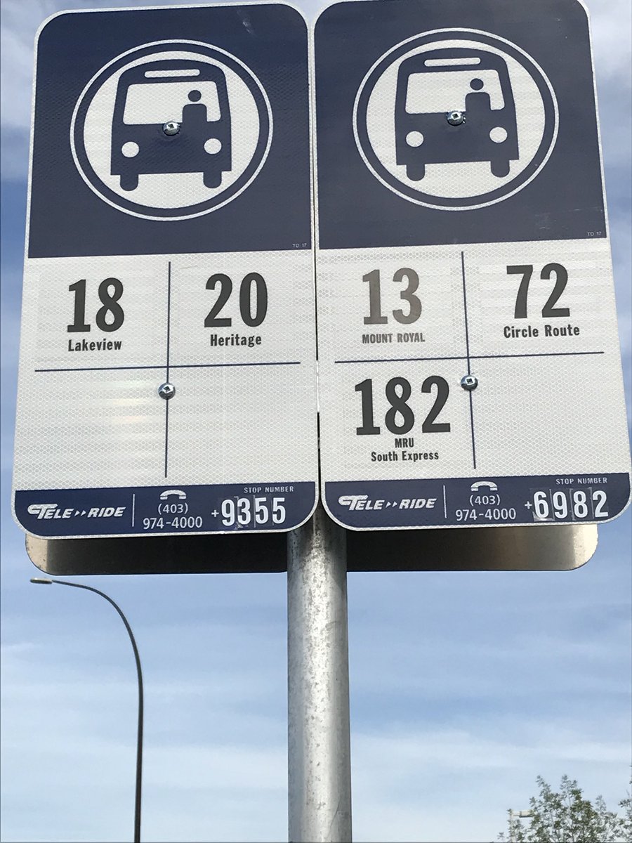 Lim8047's tweet photo. @calgarytransit Hi, the direction for Route 20 is not correct in the following teleride, which should be Northmount Dr. So is Route 18 I think, which should be City Center. The location is Richard Rd and Westmount Dr SW, the other curb side of MRU east gate. https://t.co/gOQnTMIQLf