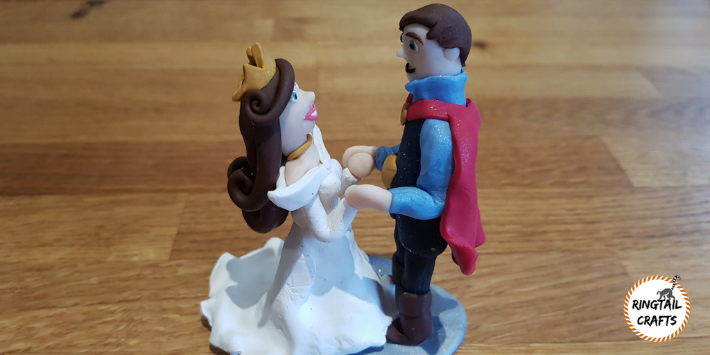 CraftsRingtail's tweet image. I've recently made a custom wedding cake topper for one of my best friends, and it'll be travelling all the way to Germany with me next week! #WeddingWednesday #polymerclay #handmade