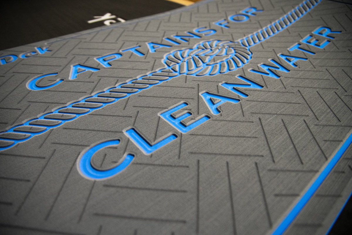 seadek's tweet photo. Detailed floor mats for @captainsforcleanwater
.
.
.
.
.
#seadek #genuineseadek #seadeked #marineflooring #antifatigue #trustedbythebest #innovation #carpetstinks #designerlaserpatterning #laserpatterning #pewpew #seadeklaser #captainsforcleanwater #noworneverglades https://t.co/q6NFQoqSYx