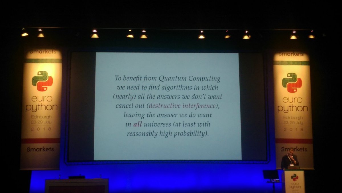 ahmad_alhour's tweet image. A gentle intro to Quantum Computing... Gentle enough to make your head hurts! #EuroPython #EuroPython2018