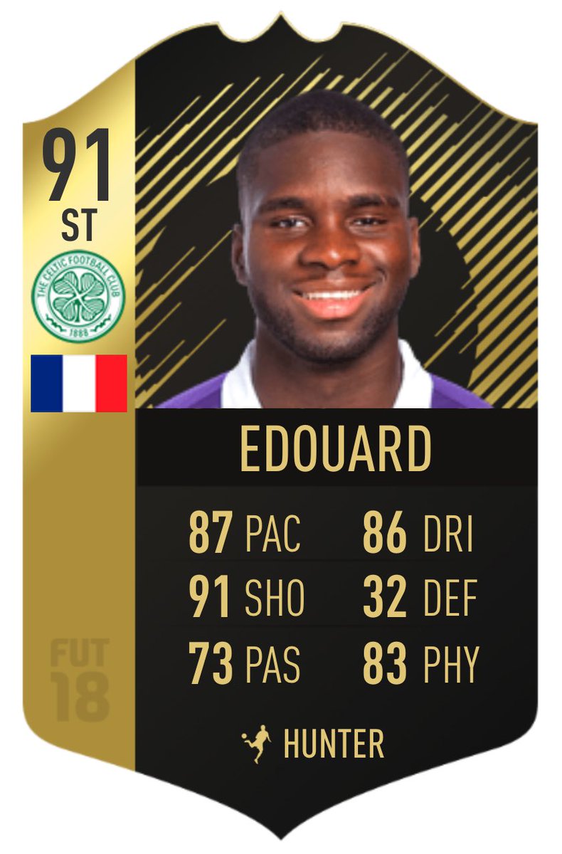 CelticVFL's tweet photo. 🎮 | @Benb202 gets his first @EASPORTSFIFA TOTW card after his performances lately with a combined 28 goals and assists in only 15 matches🤩Keep it up Odsonne!🍀🇫🇷 #COYBIG #FrenchEddy⚽️ https://t.co/Sw0fGKb3Nm