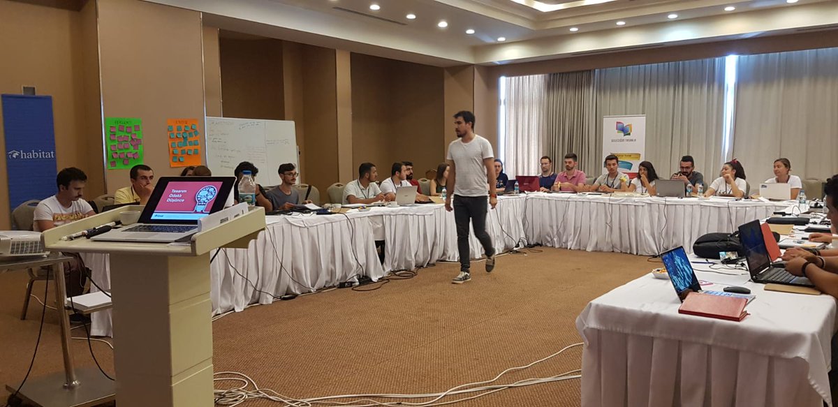 Habitat Derneği, "Geleceğini Tasarla" eğitmen eğitimlerinde "Design Thinking Inspire" eğitimi verdik. Bu güzel etkinlik için tüm katılımcılara ve Habitat Derneği'ne teşekkür ederiz.  #DesignThinking <a href="/Habitat_org/">Habitat for Humanity</a>