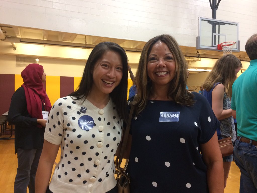 In 2016, during the DNC, Dems were visibly fractured — until @LucyWins2018 took the stage & talked about the death of her son. Every person in the convention center could feel her power & pain. That’s the kind of leadership we need in Georgia. Congrats, Lucy! #FlipThe6th