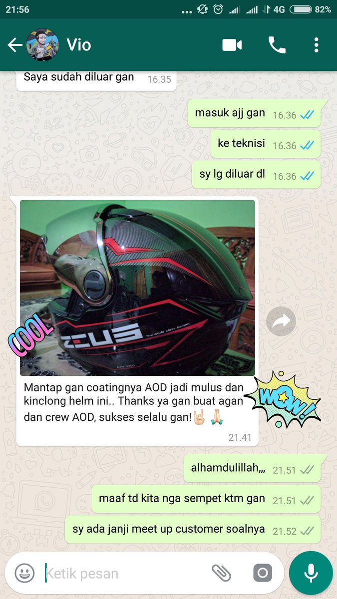 another happy customer,,thx to kang vio for trusting our service. #nanocoatingbandung #coatingmobilmotorbandung #coatinghelmbandung #premiumcoating #nanopaintprotection #bandung