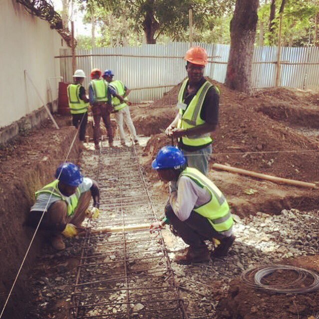 HopeHealthAct's tweet photo. So exciting seeing these pictures of partners Haiti Rehab Schweiz #building #foundations to new #coffeeshop &amp; #bakery. Making great progress for a project that will provide #jobs for persons with #disabilities!  #socialenterprise #haiti  #employment https://t.co/SEckSmNoXU