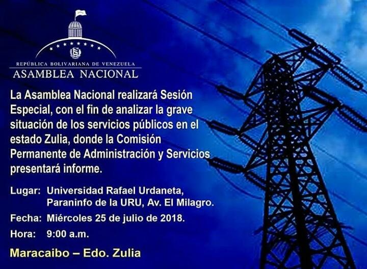 dilasamblea's tweet photo. Desde Maracaibo, Edo. Zulia los diputados de la @asambleave realizan sesión especial para analizar situación grave de los servicios públicos. 
#SesionAN 
#Zulia https://t.co/ywpkqWF949