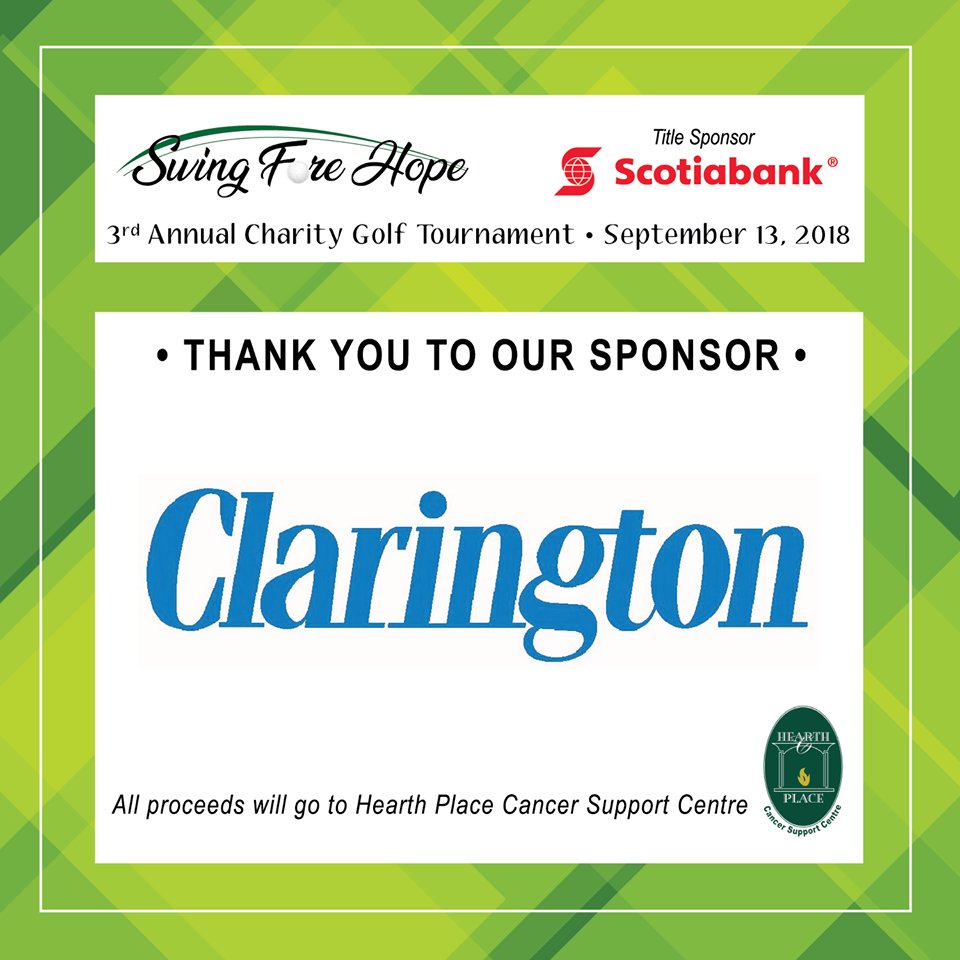 HenryMortgages's tweet photo. #SponsorAlert
Thank you to @ClaringtonON for your support of the 3rd Annual Swing Fore Hope Charity Golf Tournament. #HoleSponsor #SwingForeHope https://t.co/IOr6TJJs79