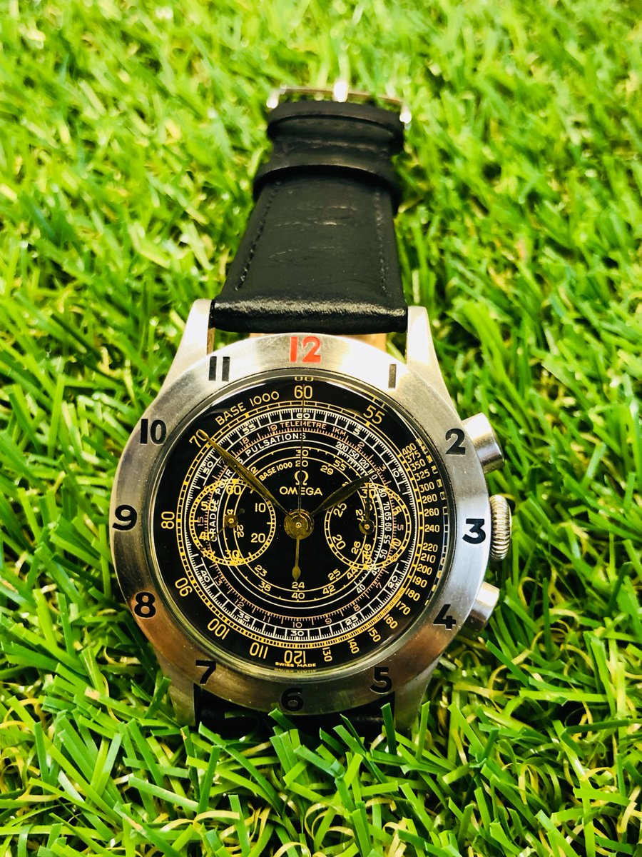 WatchEnvy's tweet photo. #Unusual #Omega #Museum #Watch #AvailableNow. Just l👀k at that beautiful dial #OfficersWatch #watchesofinstagram #wristwatches #watchporn #watchobsession #watchoftheday #reissue #militaria #watchfanatic #watchenthusiast https://t.co/jp4jsiUWNH